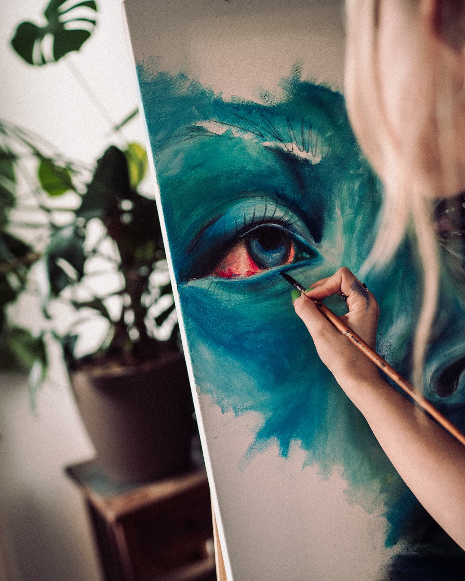 Acryl- und Ölpinsel