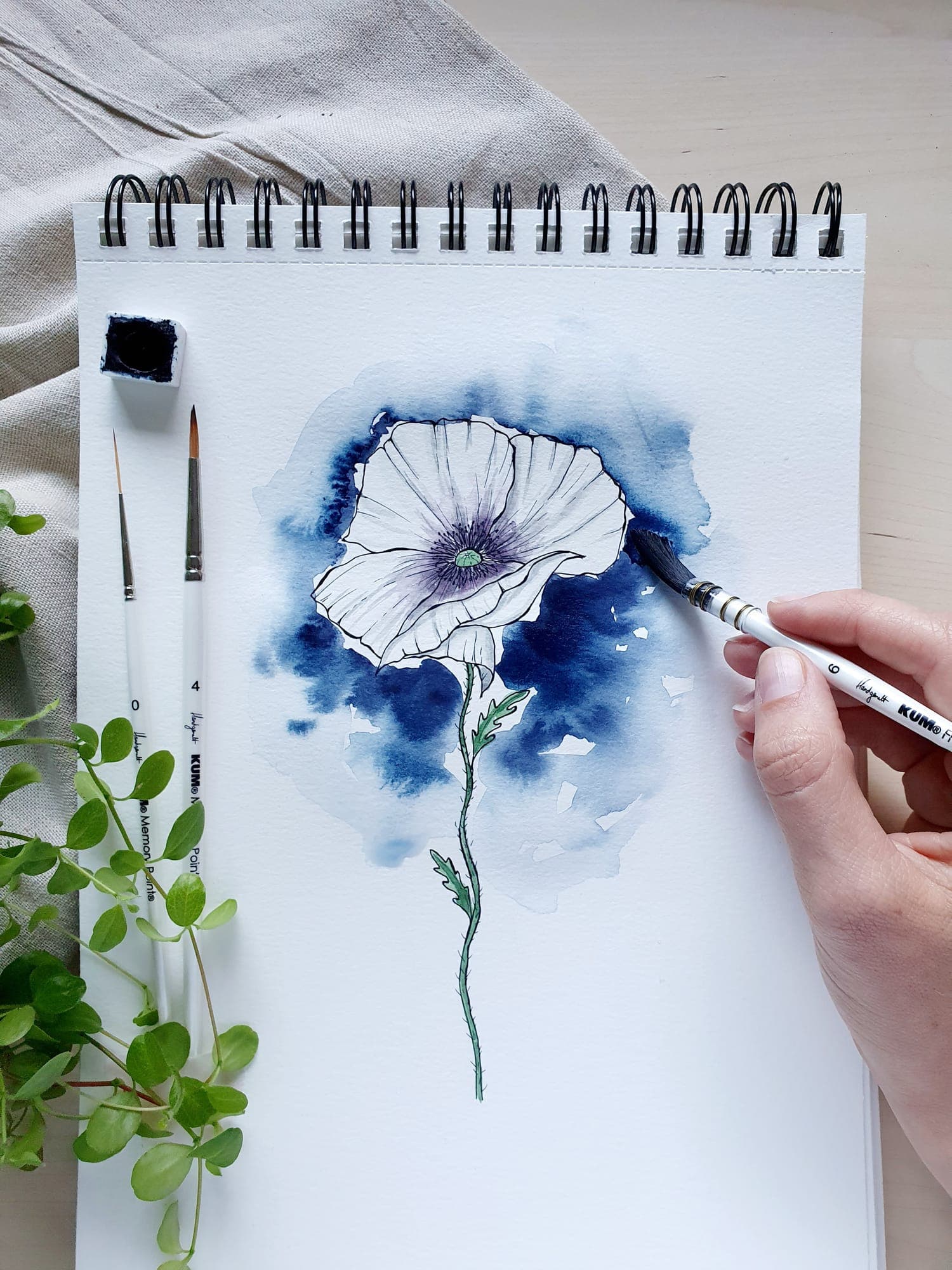 Blumenillustration von Anastasia