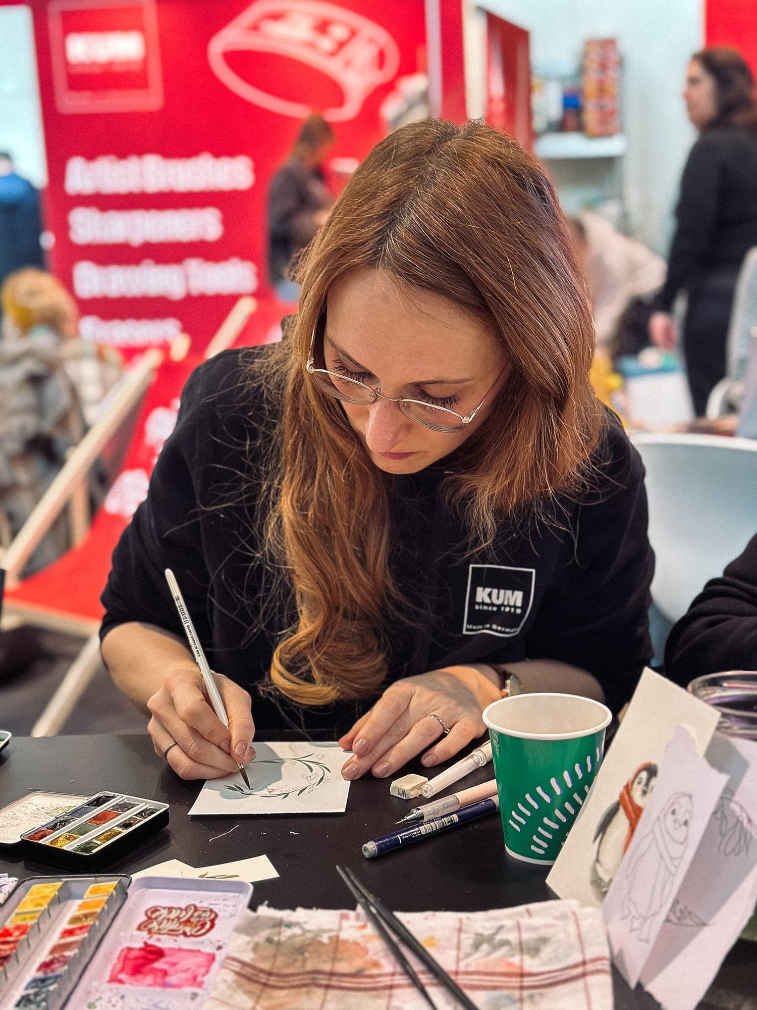 Skizzieren am Stand