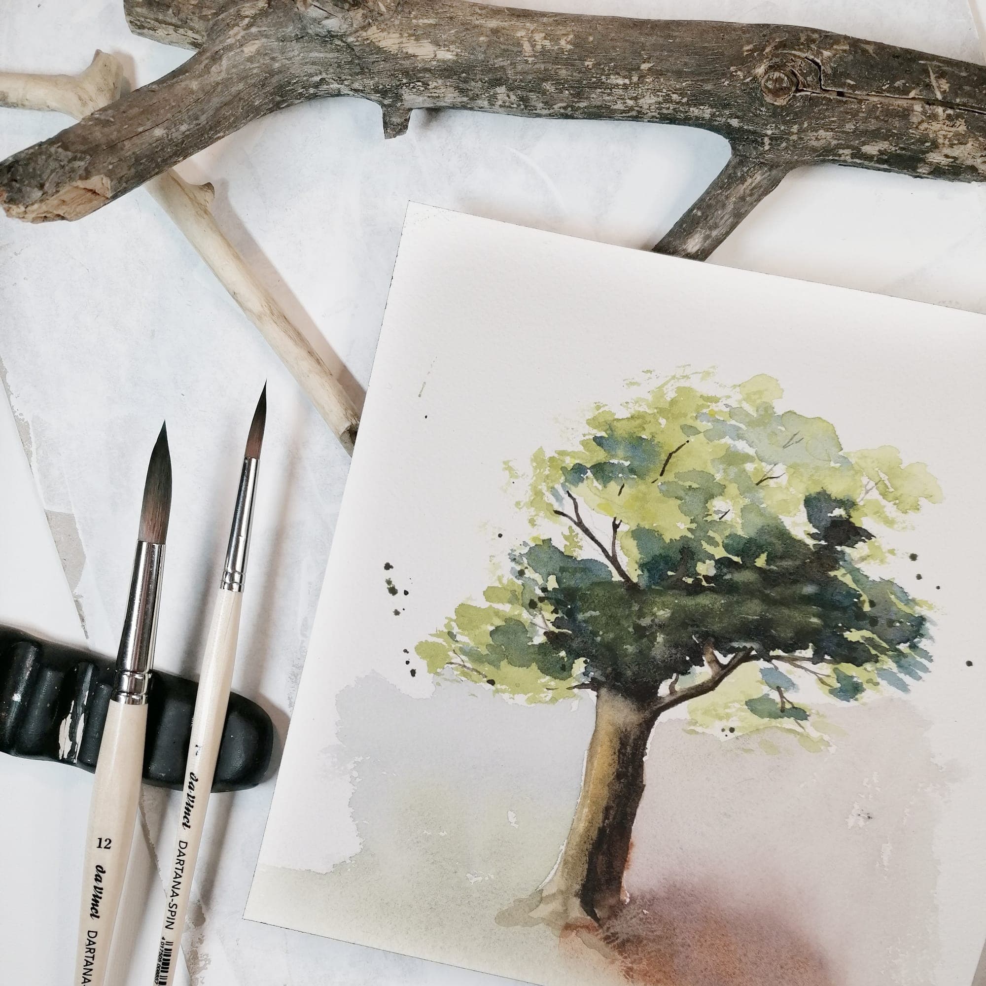 Baum in Aquarell