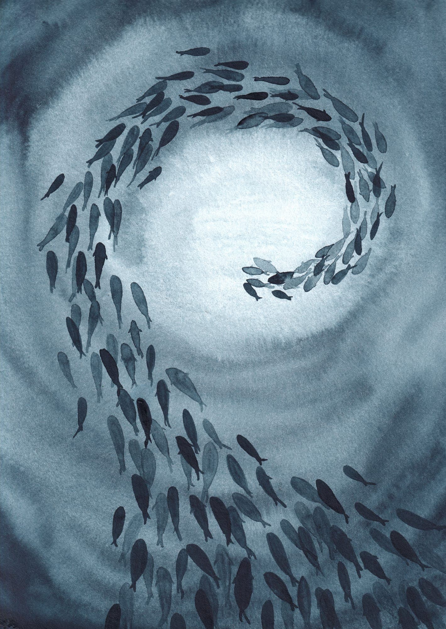 Weniger ist Meer, Aquarell