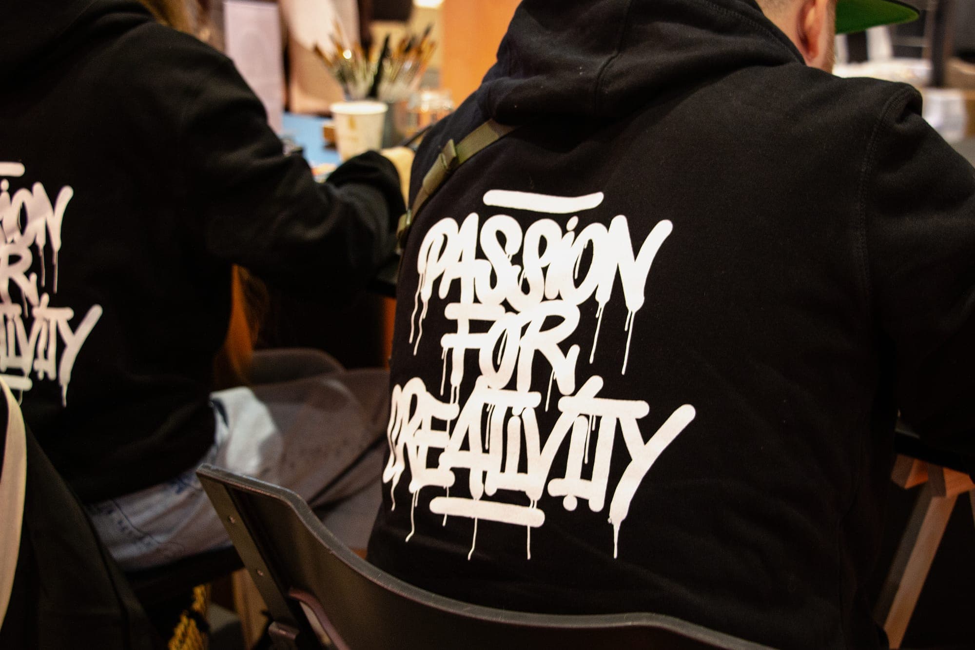 Hoodie mit Passion-for-Creativity-Aufdruck