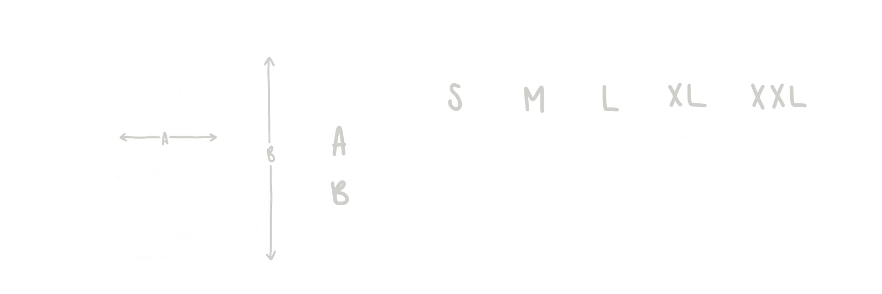hoodie sizes and measures3