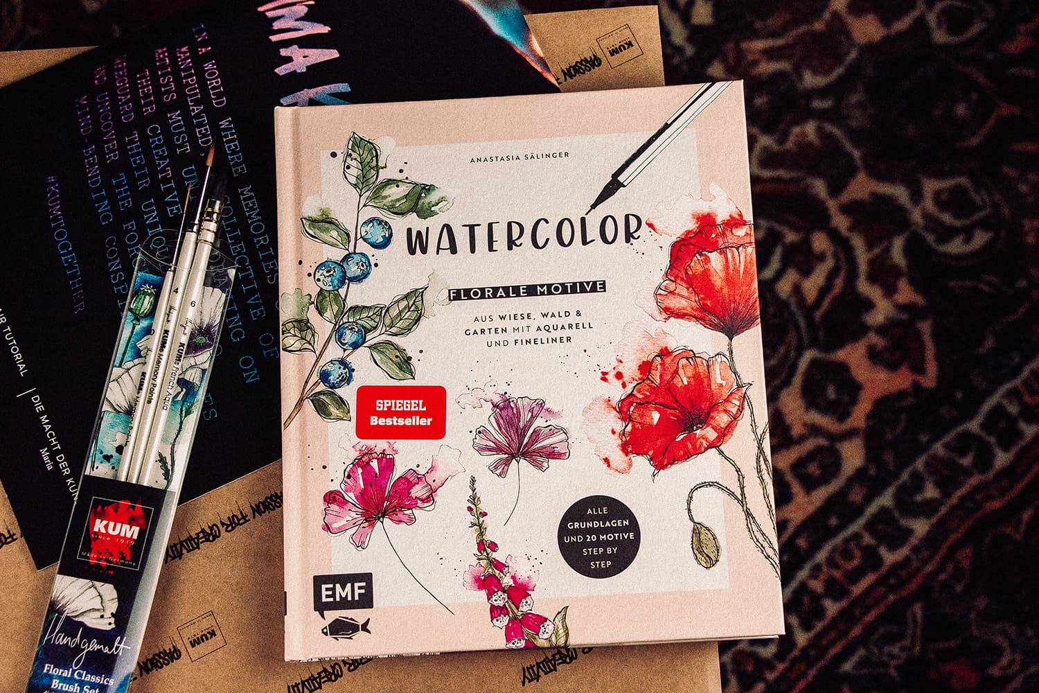 Watercolor – Florale Motive aus Wiese, Wald & Garten mit Aquarell und Fineliner