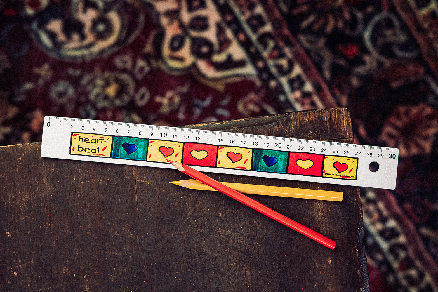 Lineal 30cm Heart header