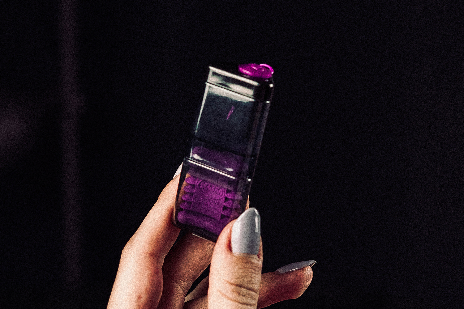 KUM Eraser and Sharpener Correc Tri in Mellow Colors Black and Purple