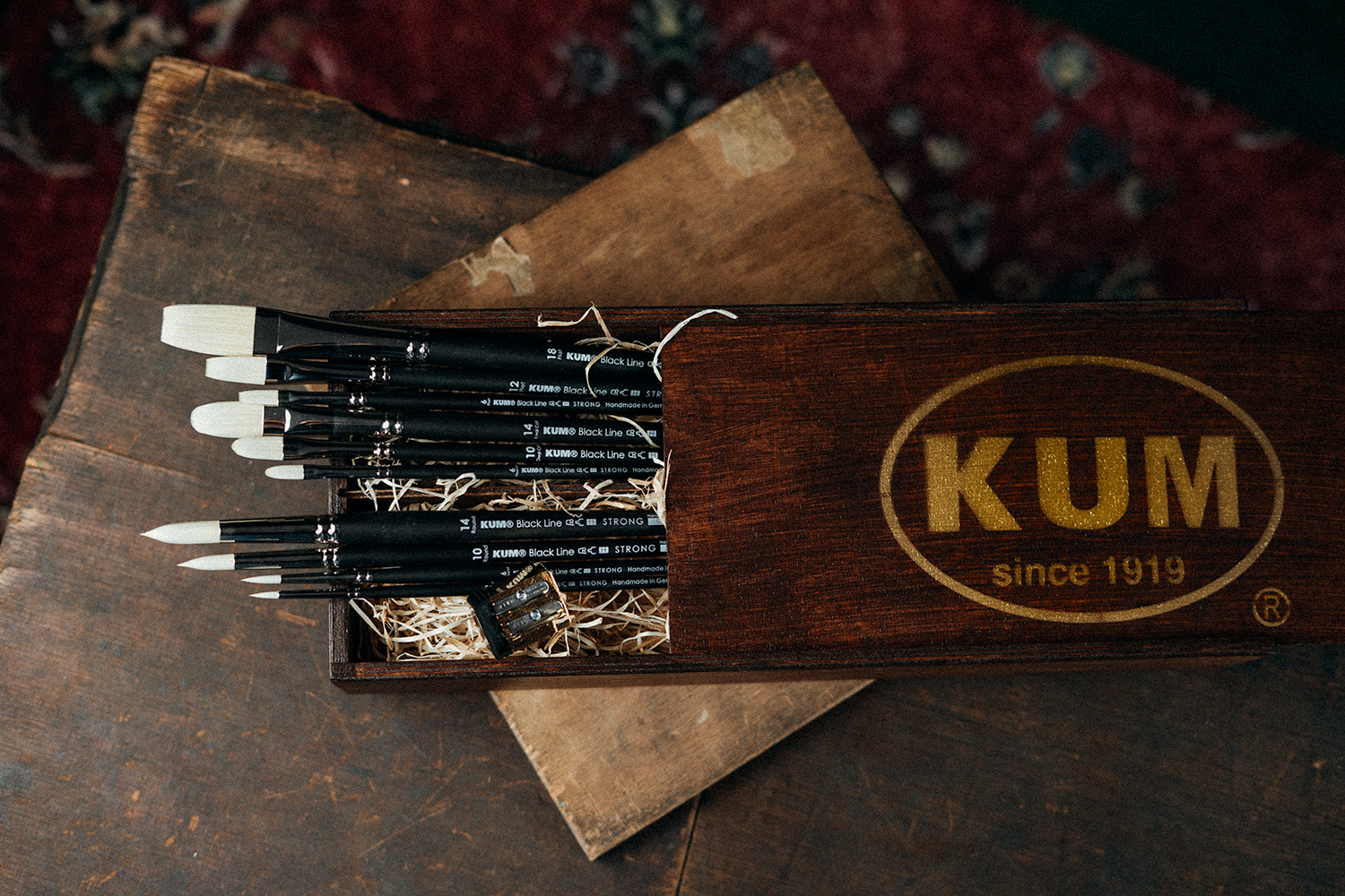 KUM Masters Atelier Collection Black Line Pinsel und Meisterwerk