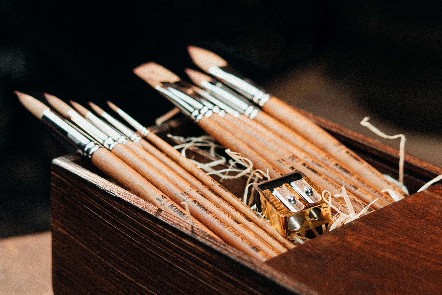 KUM Masters Atelier Collection Wood Line Pinsel und Meisterwerk